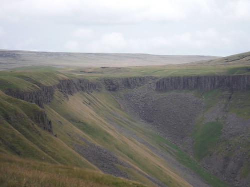High Cup Scar, with upland plateau beyond SWC Walk 415 - High Cup Nick (Appleby-in-Westmoreland Circular)
