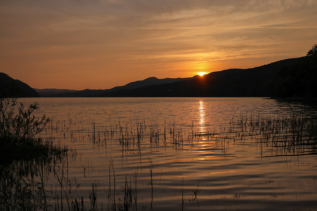 Sunset at Lake Akimoto