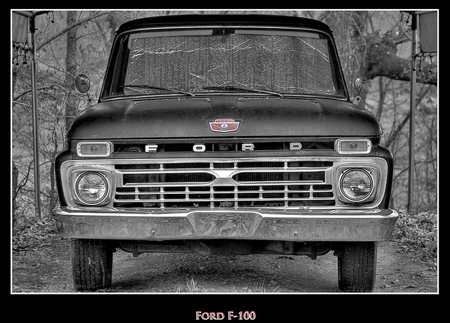 1966 Ford Truck B&W