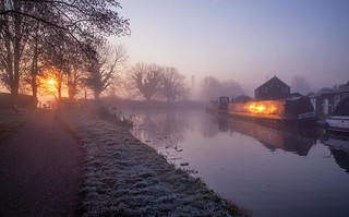 Mills Boatyard Frosty Sunrise
