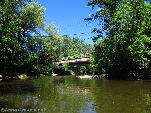 The West Henrietta Road Bridge over Honeoye Creek south of Rochester, New York