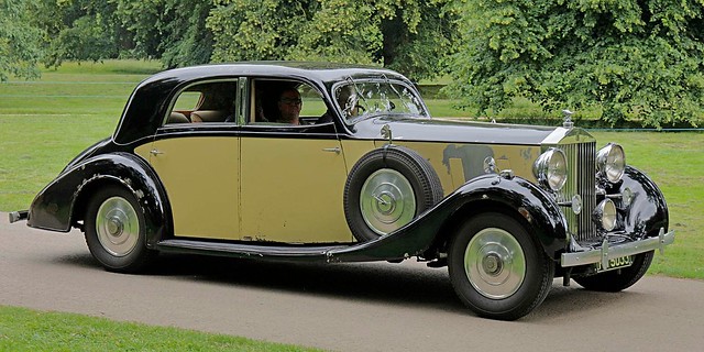 Our 1937 Rolls-Royce Phantom III saloon by Franay at the RREC Annual Rally at Burghley House