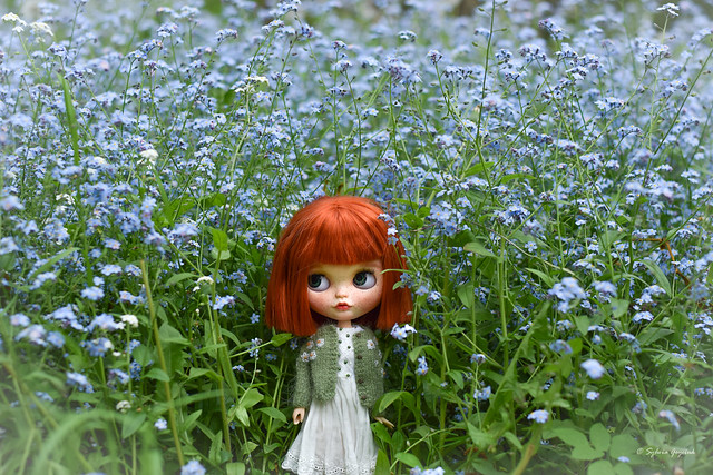 Eleonore among forget-me-nots