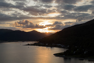 Sunset; The Holy Loch, Argyll, Scotland.
