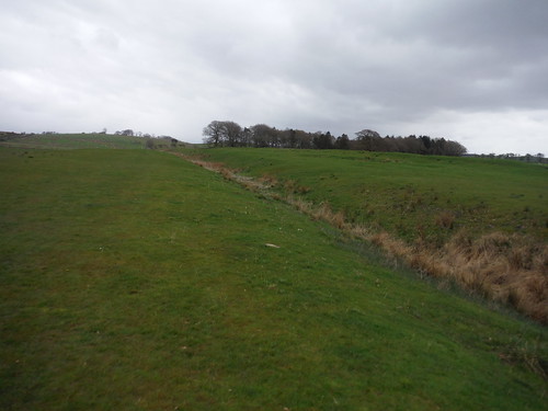 Section where ditch in front of line of Turf Wall and Vallum are in evidence SWC Walk 413 - Hadrian's Wall Path Core Section (Lanercost to Halton Chesters)