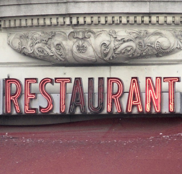 2023 Red Restaurant Rest Rant Neon Sign West Side 8692A