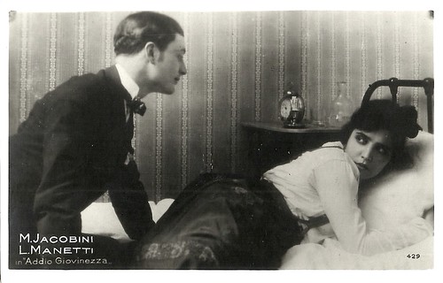 Maria Jacobini and Lido Manetti in Addio giovinezza! (1918)