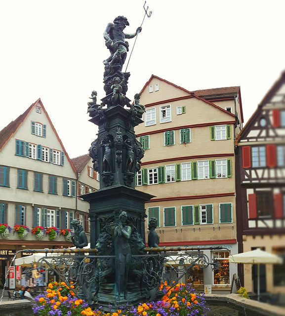 Panorama Ausschnitt Marktplatz Tübingen