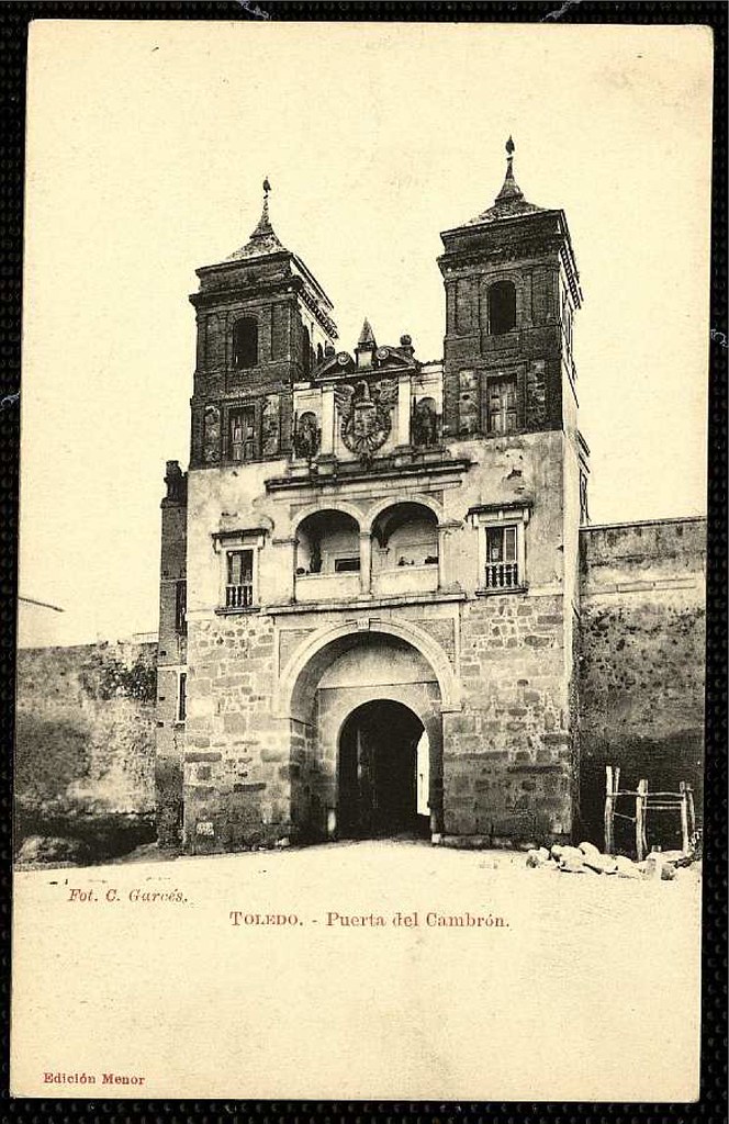 Toledo. Puerta del Cambrón. Fot. C. Garcés. Archivo Municipal de Toledo, signatura P-1663