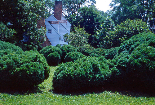 slide 1950s kodachrome virginia williamsburg historical house foundphotograph