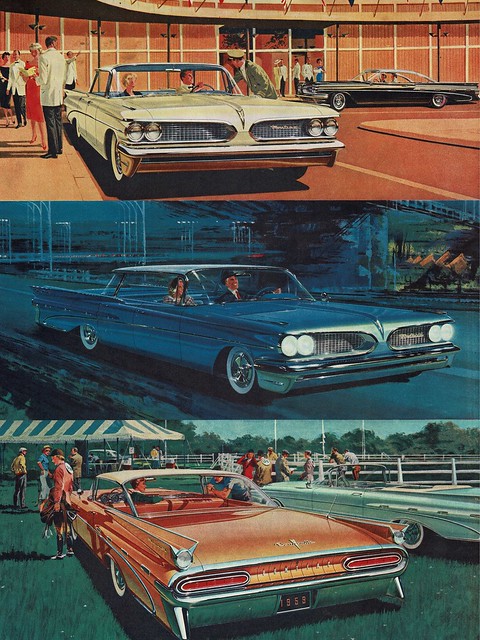 1959 Pontiac Hardtop Range Page 1 USA Original Magazine Advertisement