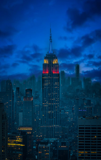 Empire State Bldg on Independence Day