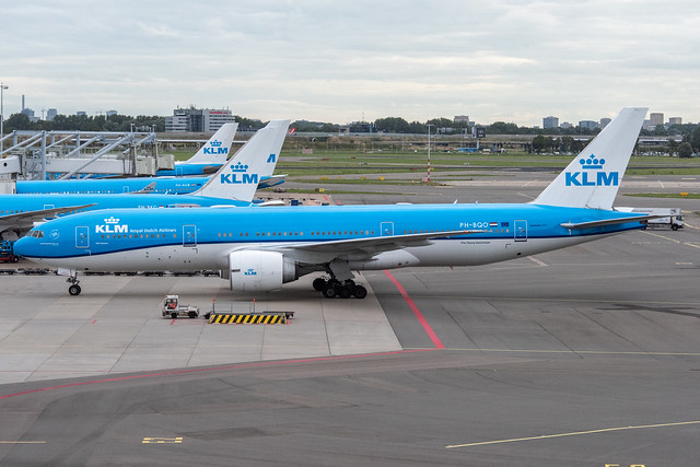 KLM Boeing 777-200ER; PH-BQO@AMS;15.07.2023