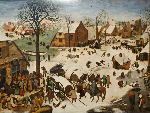 Le dénombrement de Bethléem (el censo en Belén) 1566 Pieter Brueghel I 