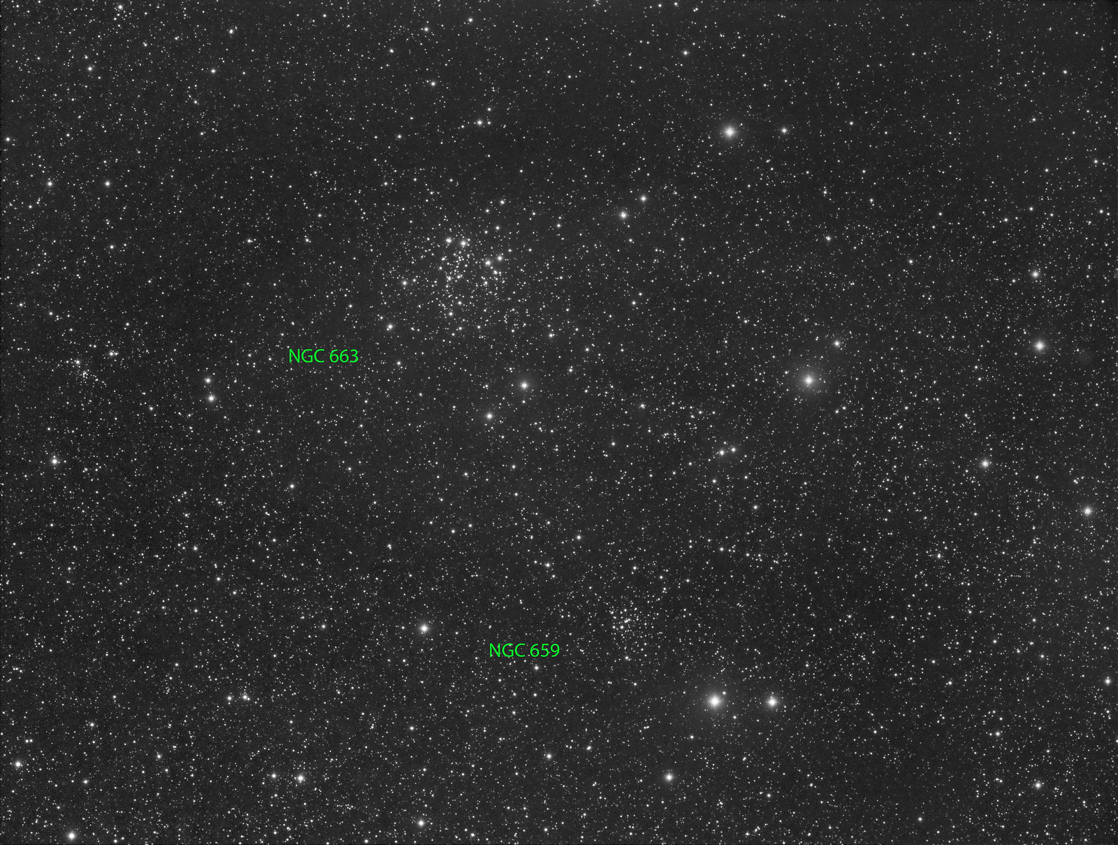 010 - NGC 663 - Luminance