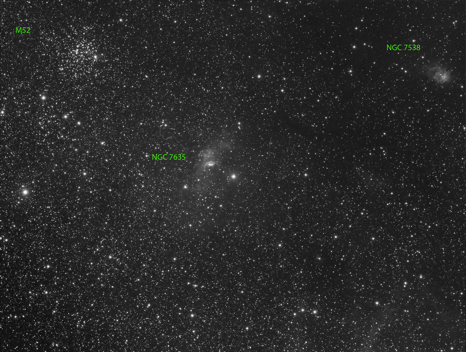 011 - NGC 7635 - Luminance