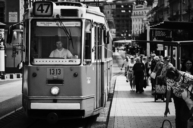 Tram Budapest - BW