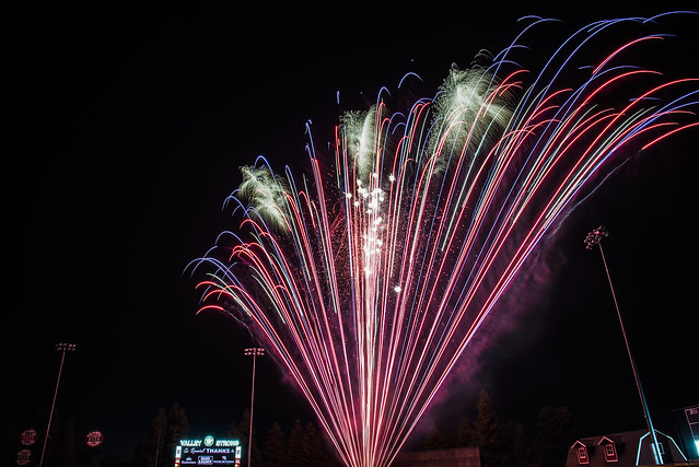 July 4th Visalia Fireworks show - Valley Strong Ballpark