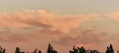 Over The Rooftops by outdoorPDK, High Clouds To The South aAt Sunset 