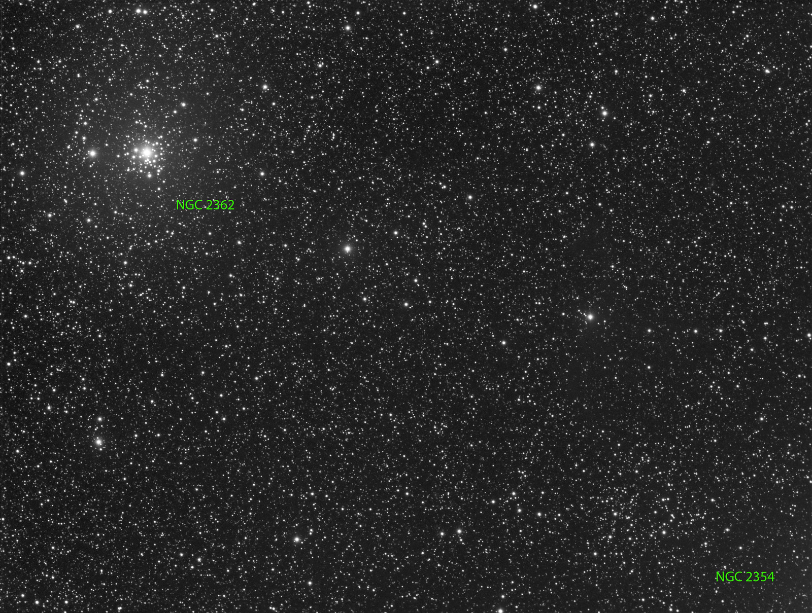 064 - NGC 2362 - Luminance
