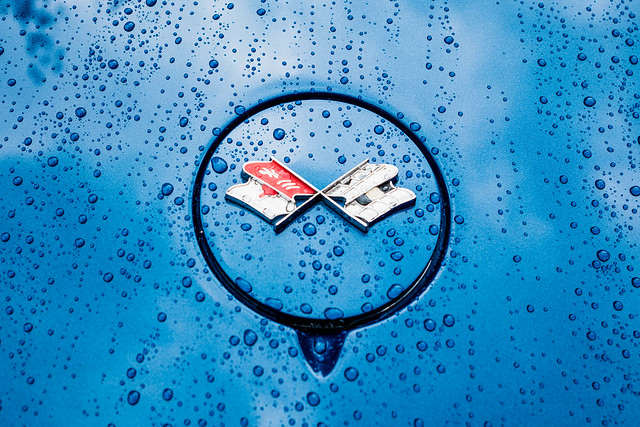 Blue Corvette Rain