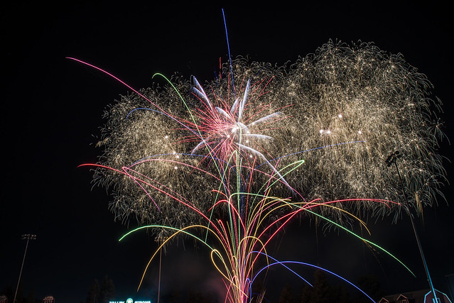 July 4th Visalia Fireworks show - Valley Strong Ballpark