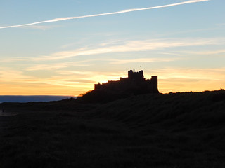 Bamburgh Castle at sunrise