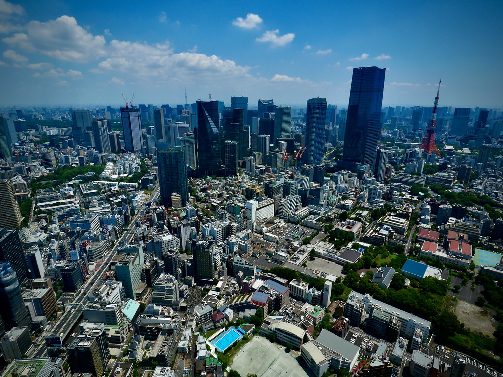 From the top of ROPPONGI HILLS Tokyo