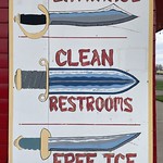 ENTRANCE ️ CLEAN ️ RESTROOMS ️ FREE ICE 
