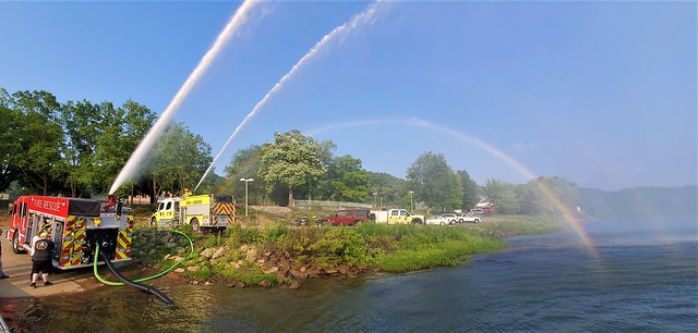 VFD making rainbows @ Kittanning river front