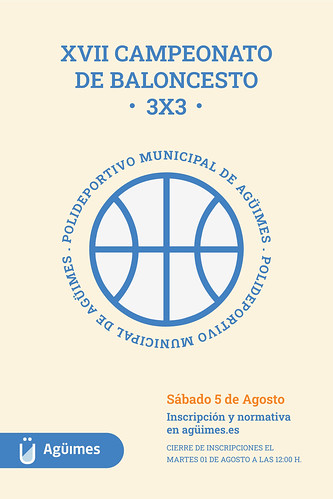 Cartel promocional del XVII Campeonato de Baloncesto 3X3