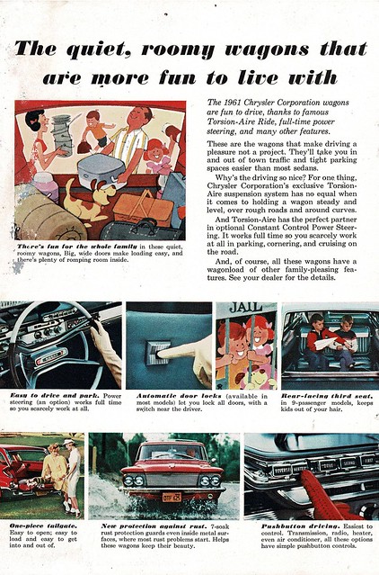 1962 Chrysler Corporation Wagon Range Chrysler Plymouth Valiant Dodge Dart Page 1 USA Original Magazine Advertisement