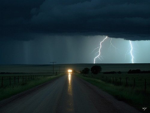 outdoors weather rain water lights night reflections travel lightning thunderstorm car countryroad evening clouds sky landscape photography landscapephotography wet