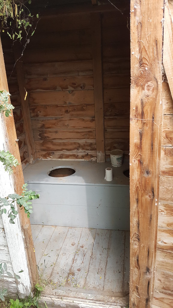 Wooden outhouse