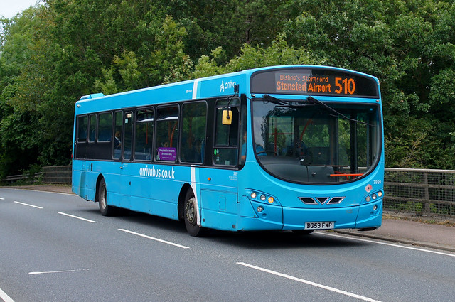 Standing Out: Arriva Harlow Volvo B7RLE/Wright Eclipse 2 BG59FWP (3889) Church Road Stansted Mountfitchet 18/07/23
