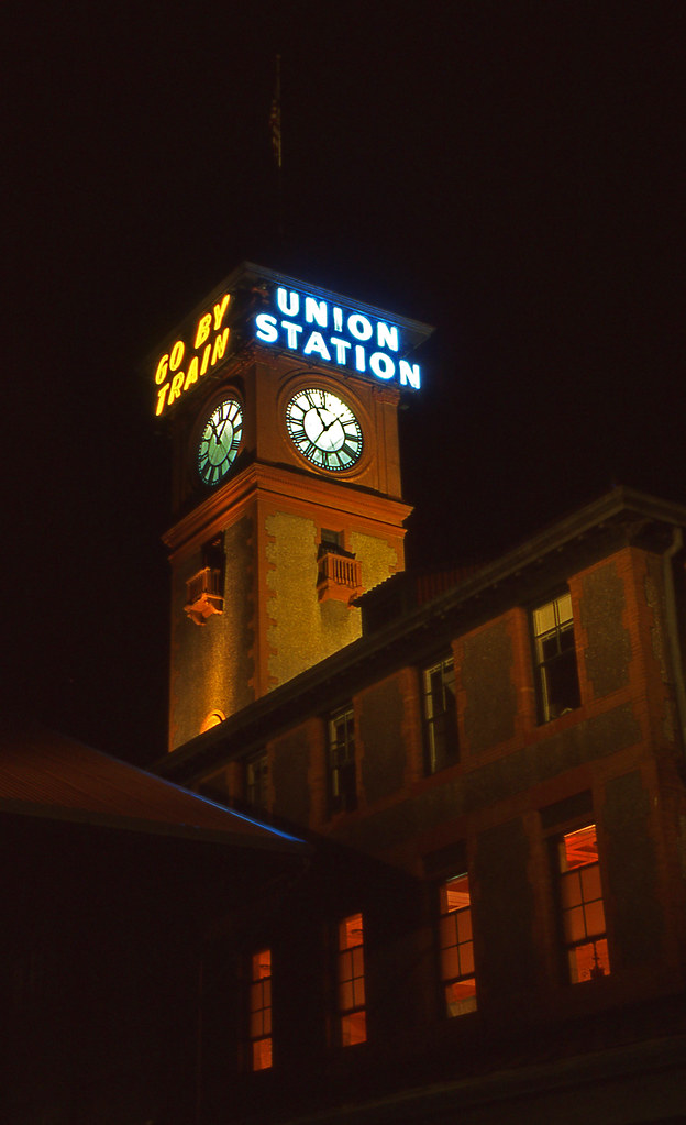 Union Station during its 100 year anniversary celebration.  Portland Oregon, May 11 1996.