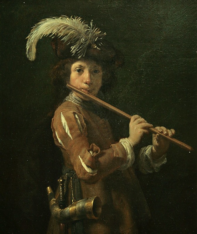 Dirck Dircksz. Santvoort (1609-1680) - Portret van een jongen in herderskostuum (1632)