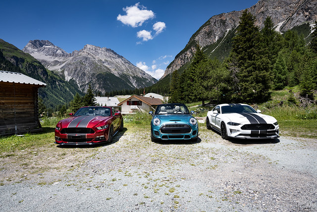 Mustang Photostopp in Preda - Graubünden - Switzerland