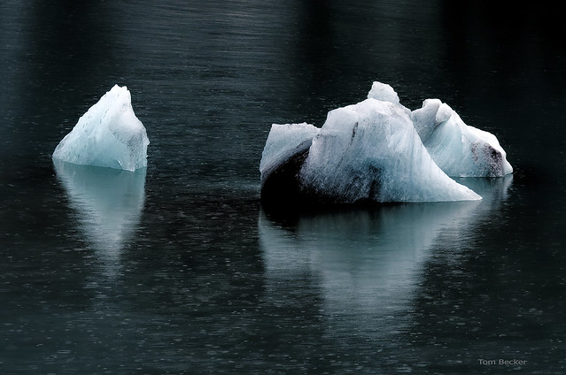 Drifting ice in a stunning image
