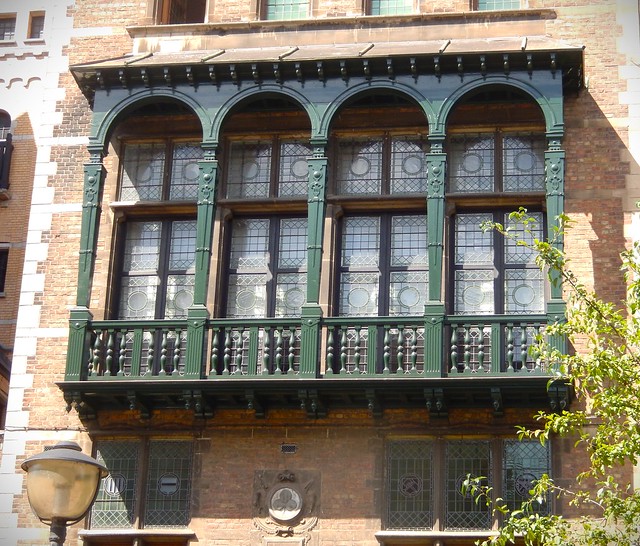 Loggia of an art nouveau house built in 1903