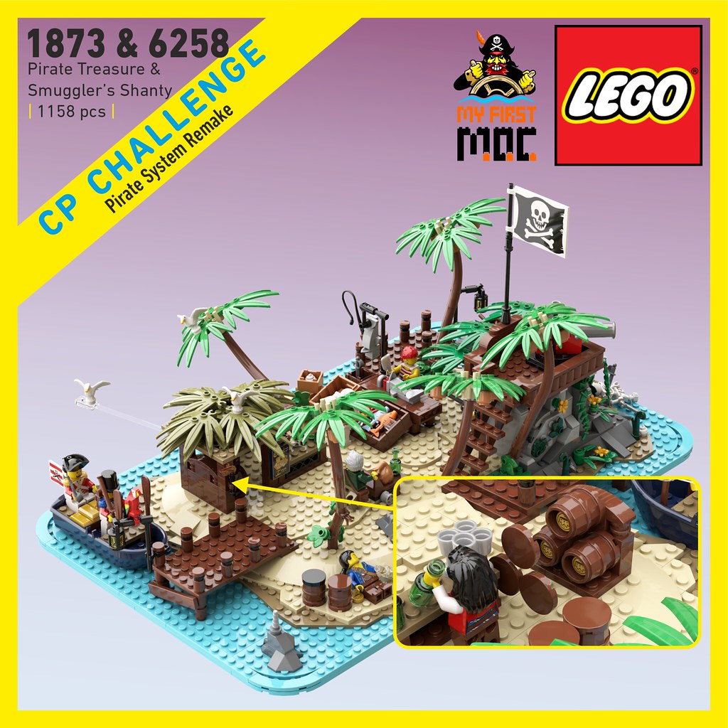 lego 1873-6258 Pirate Treasure - Smuggler's Shanty 1158pcs 10