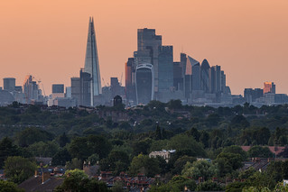 London City sunset from Norwood Park