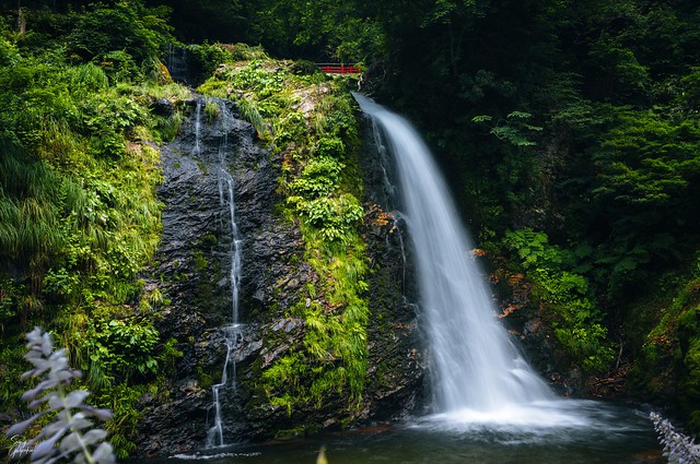 Lower Cascades of Shirogane-no-taki Falls, Ginzan Onsen