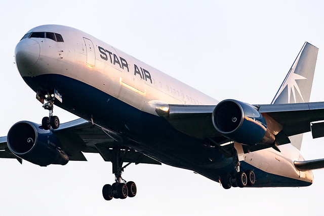 OY-SRG Star Air B767-200 East Midlands Airport