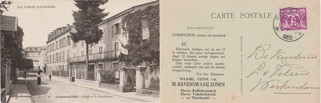 Reclamekaart - Theehandel M. Ravenswaaij Zonen (Uitg. Onbekend, poststempel 1929)