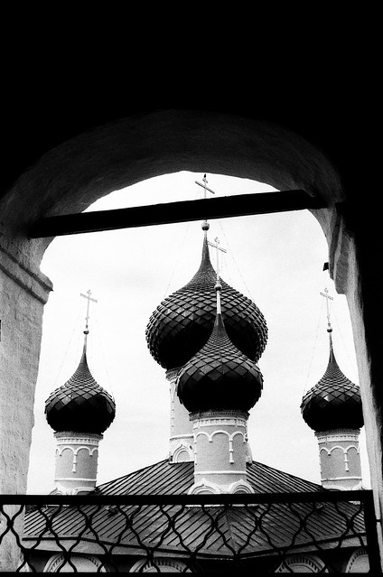 Uglich. Domes and Crosses
