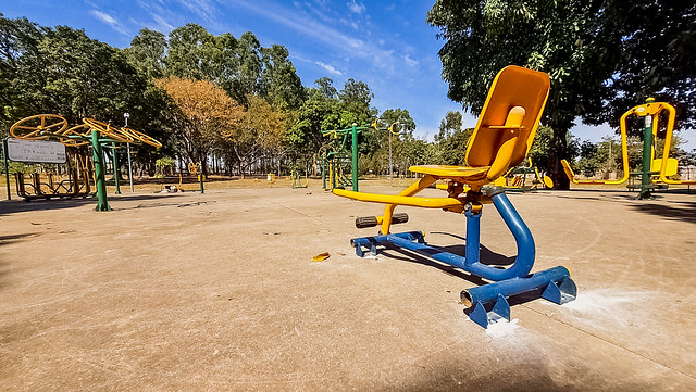 Parque Três Meninas, em Samambaia, recebe novos equipamentos de lazer