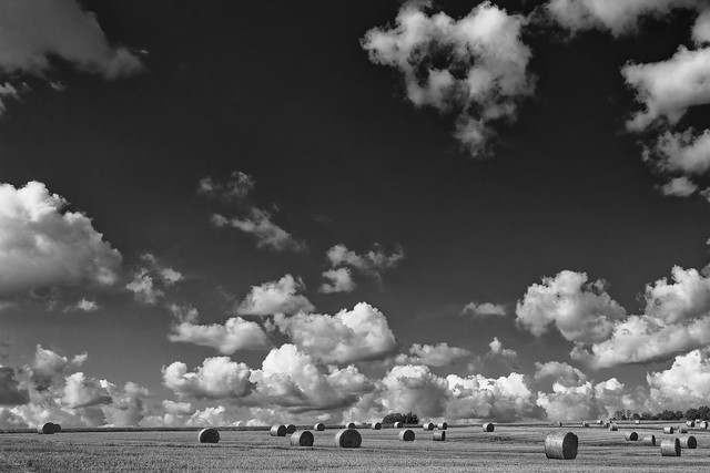 Clouds, Stubble and Hay