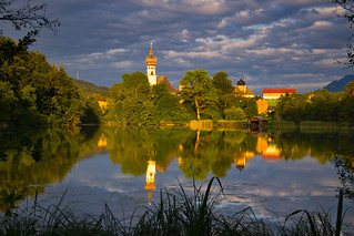 Höglwörth, Upper Bavaria at the golden hour
