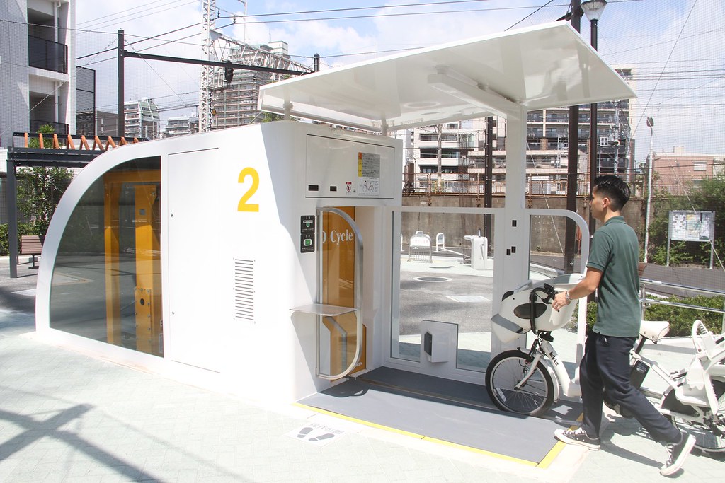 日本立體腳踏車停車場